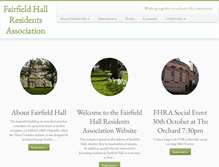 Tablet Screenshot of fairfieldhallresidents.co.uk